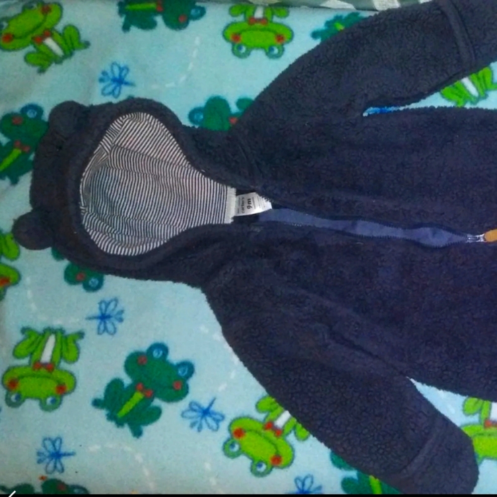 Carter's Hooded Sherpa Pram/Bunting suit